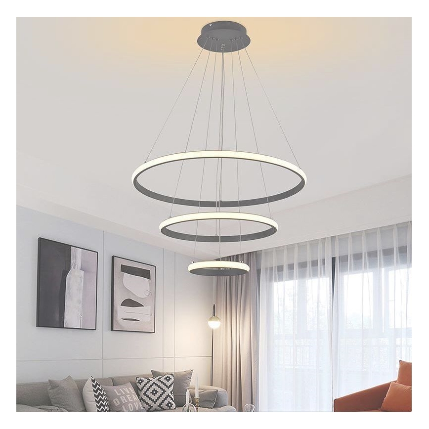 LED Hämardatav lühter LED/90W/230V 3000-6500K + kaugjuhtimispult
