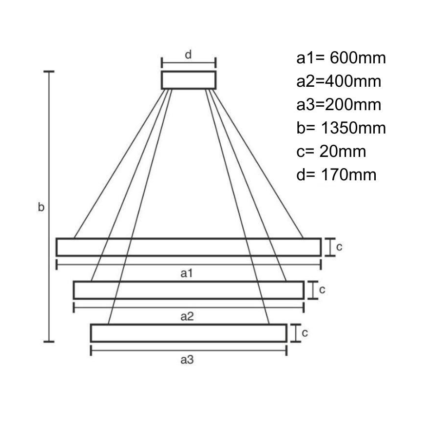 LED Hämardatav lühter LED/90W/230V 3000-6500K + kaugjuhtimispult