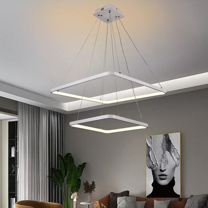 LED Hämardatav lühter  LED/90W/230V 3000-6500K + kaugjuhtimispult