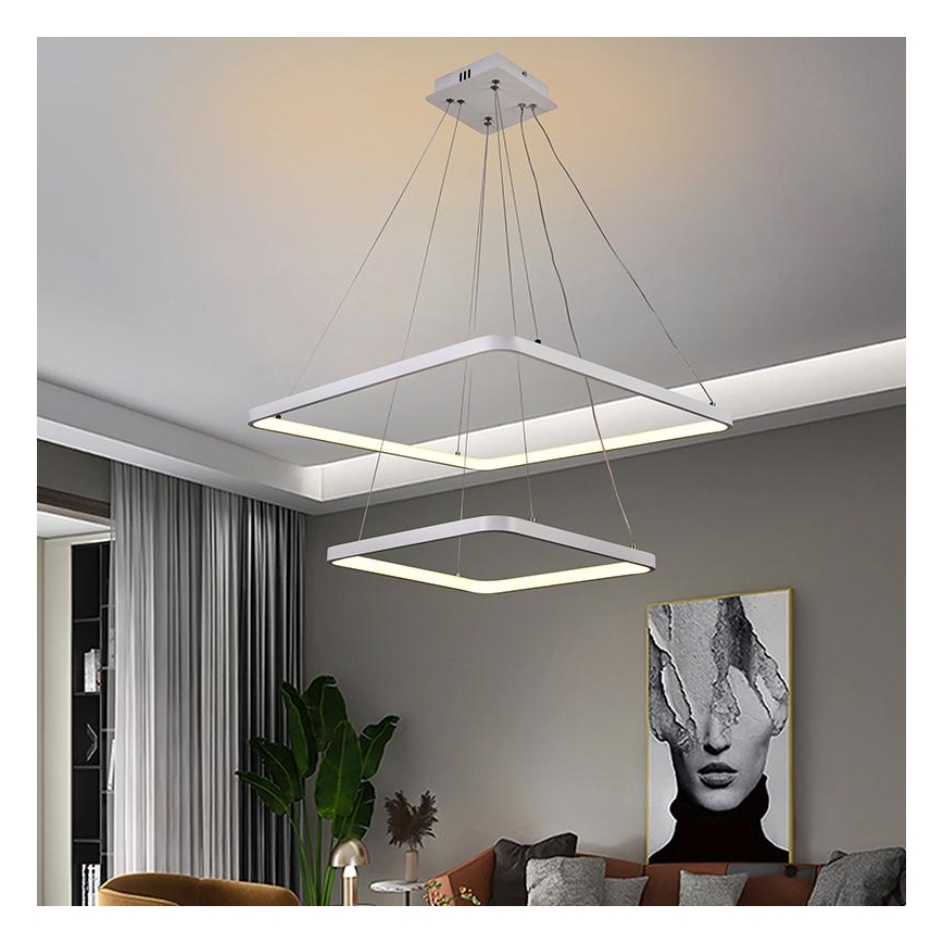 LED Hämardatav lühter  LED/90W/230V 3000-6500K + kaugjuhtimispult