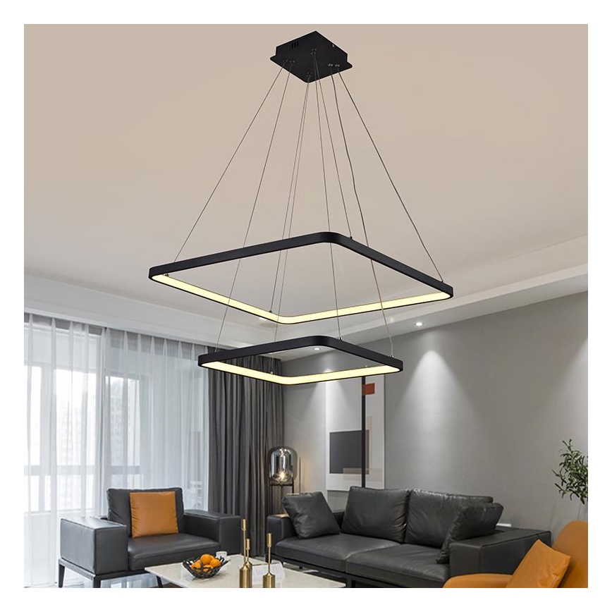 LED Hämardatav lühter LED/90W/230V 3000-6500K + kaugjuhtimispult