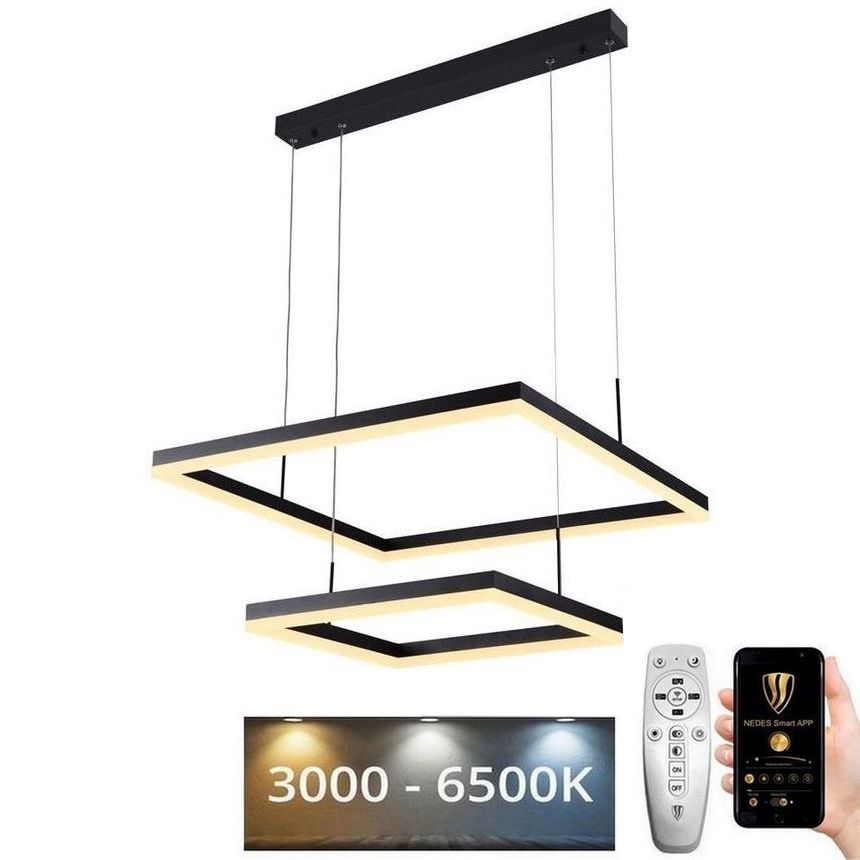 LED Hämardatav lühter LED/90W/230V 3000-6500K + pult