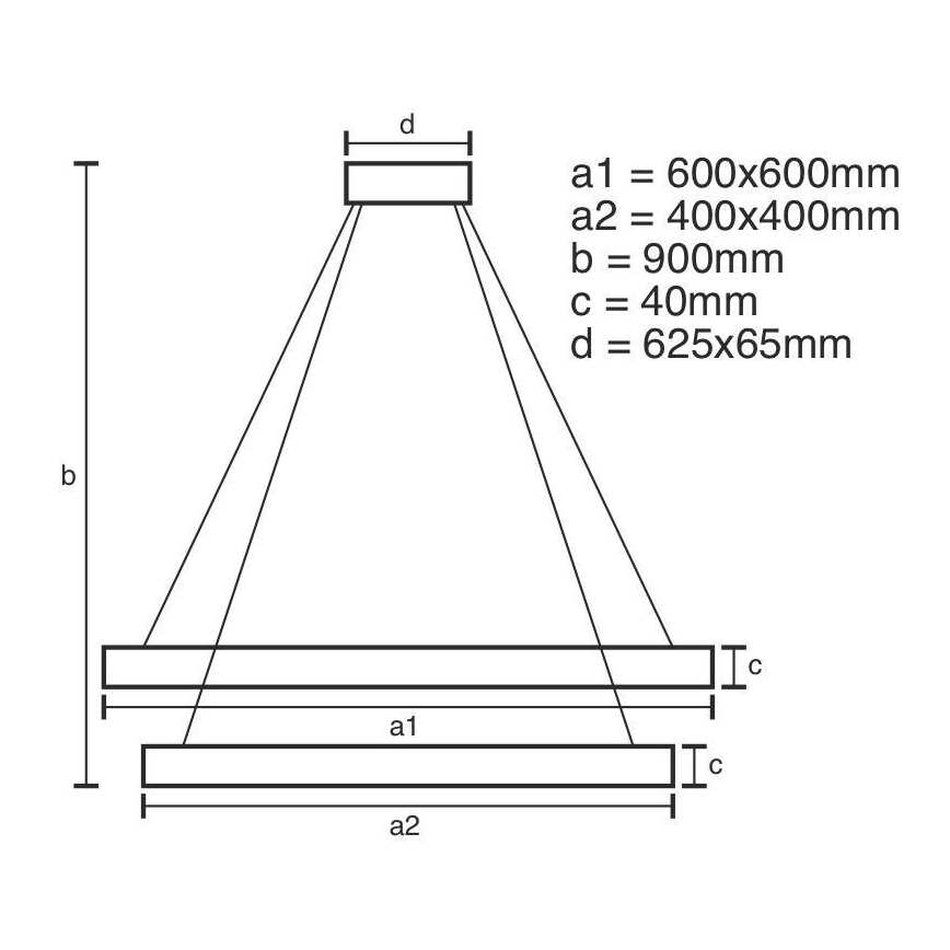LED Hämardatav lühter LED/90W/230V 3000-6500K + pult
