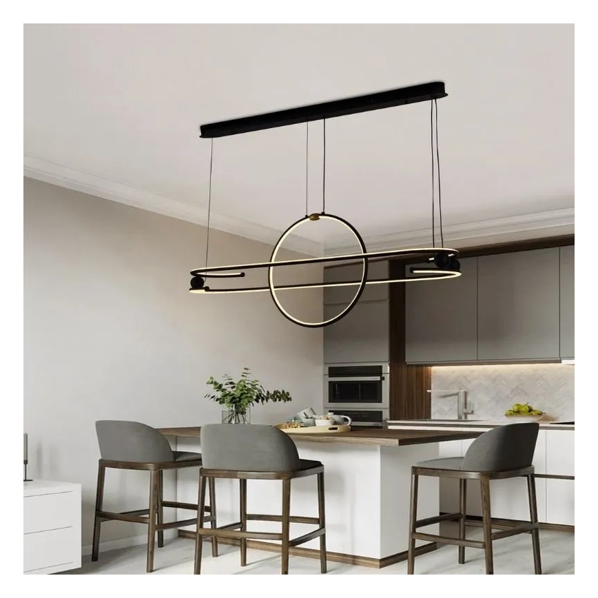 LED Hämardatav lühter LED/95W/230V 3000-6500K + kaugjuhtimispult