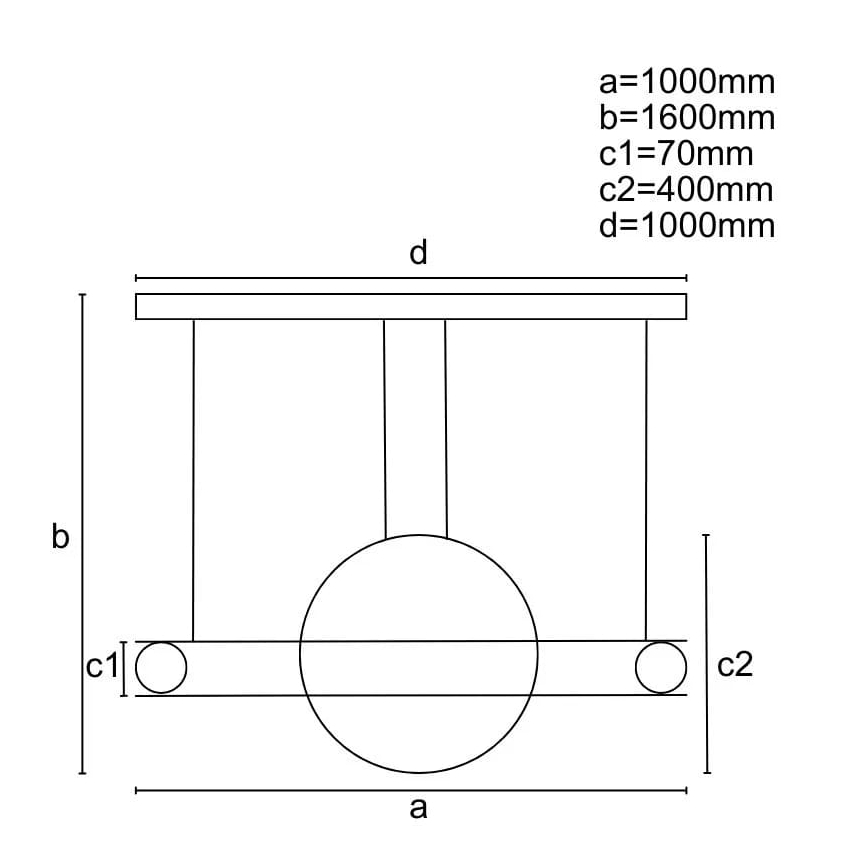 LED Hämardatav lühter LED/95W/230V 3000-6500K + kaugjuhtimispult