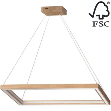 LED Hämardatav lühter LEGNO 2xLED/33W/230V tamm – FSC sertifitseeritud