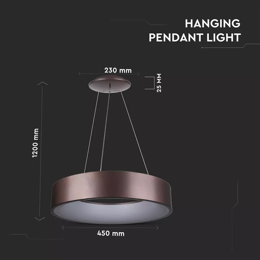 LED Hämardatav lühter nööriga 1xLED/20W/230V