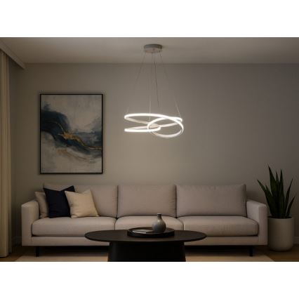 LED hämardatav lühter kaablil LED/90W/230V 3000-6500K läbimõõt 47 cm + kaugjuhtimispult