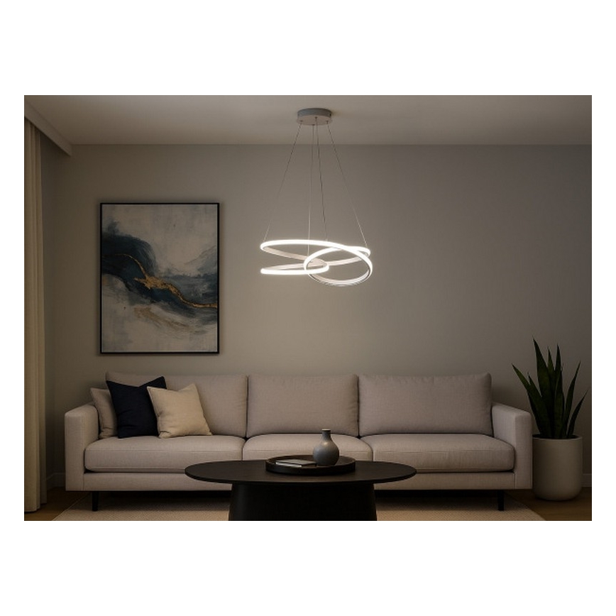 LED hämardatav lühter kaablil LED/90W/230V 3000-6500K läbimõõt 47 cm + kaugjuhtimispult