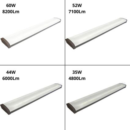 LED Hämardatav luminofoor hele LED/35W/44W/52W/60W/230V 4000K 120 cm
