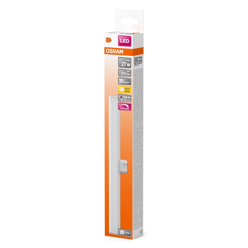 LED Hämardatav luminofoor toru S14d/3W/230V 2700K 30 cm CRI 90 - Osram