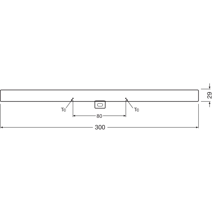 LED Hämardatav luminofoor toru S14d/3W/230V 2700K 30 cm CRI 90 - Osram