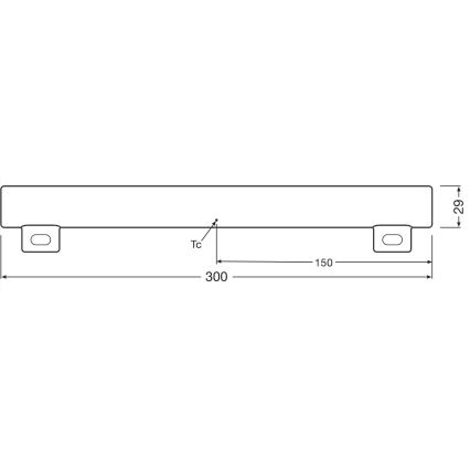 LED Hämardatav luminofoor toru S14s/3W/230V 2700K 30 cm CRI 90 - Osram