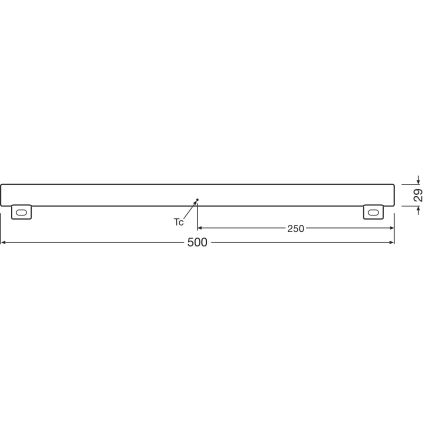 LED Hämardatav luminofoor toru S14s/4,7W/230V 2700K 50 cm CRI 90 - Osram