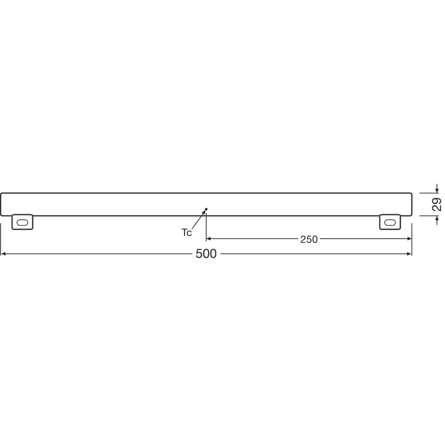 LED Hämardatav luminofoor toru S14s/4,7W/230V 2700K 50 cm CRI 90 - Osram