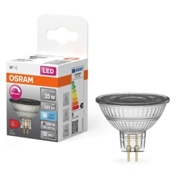 LED-hämardatav MR16 pirn GU5,3/5W/12V 4000K 36° CRI 90 - Osram