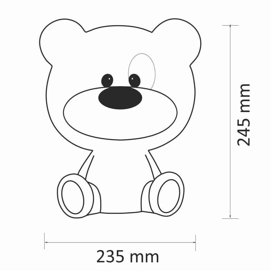 LED Hämardatav öölamp lastele BIBI 2,5W/230V