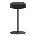 LED-hämardatav päikeselaetav laualamp VIVIEN LED/3W/5V 2700K 1600 mAh IP54 must