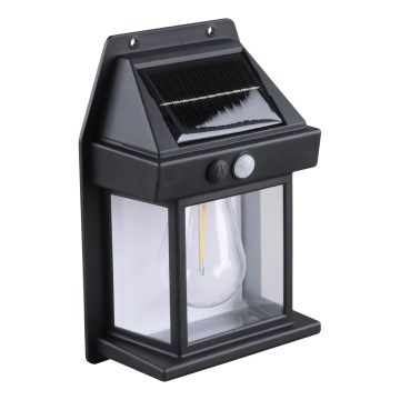 LED-hämardatav päikeselatern anduriga LED/3,7V IP44 1200 mAh