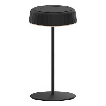LED Hämardatav päikesepaneeliga laetav laualamp VIVIEN LED/3W/5V 2700K 1600 mAh IP54 must