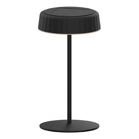 LED Hämardatav päikesepaneeliga laetav laualamp VIVIEN LED/3W/5V 2700K 1600 mAh IP54 must