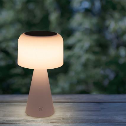LED Hämardatav päikesepaneeliga puutetundlik laualamp LIMA LED/3,7V 1800 mAh 3000/4000/5000K IP44 valge