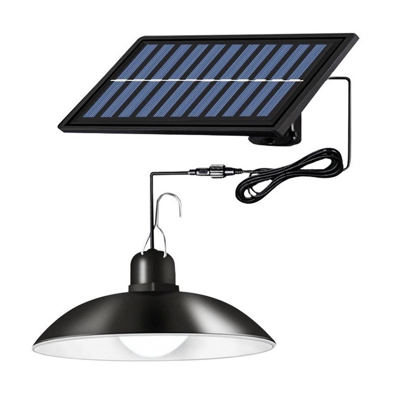 LED Hämardatav päikesepaneeliga lühter LED/1,8W/3,7V IP44 6500K 1600 mAh + kaugjuhtimispult