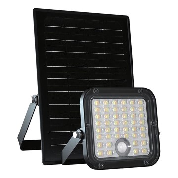 LED Hämardatav päikesepaneeliga prožektor anduriga LED/10W/3,7V 4000/6000K IP65 + kaugjuhtimispult