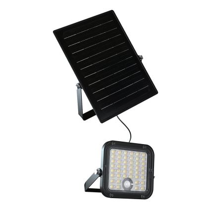 LED Hämardatav päikesepaneeliga prožektor anduriga LED/10W/3,7V 4000/6000K IP65 + kaugjuhtimispult