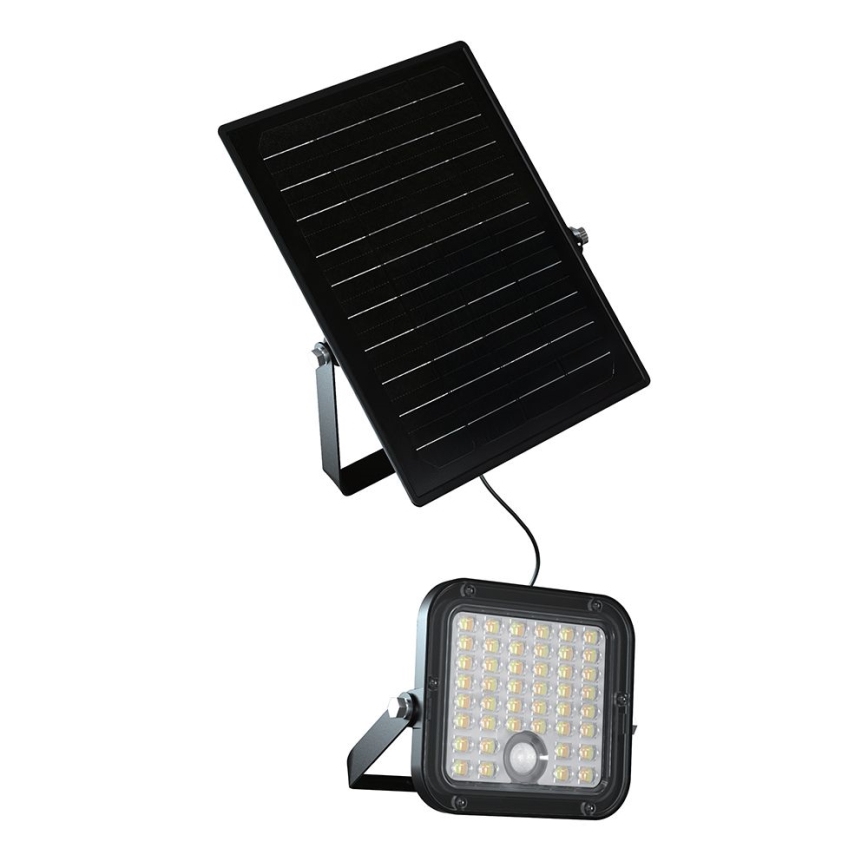LED Hämardatav päikesepaneeliga prožektor anduriga LED/10W/3,7V 4000/6000K IP65 + kaugjuhtimispult