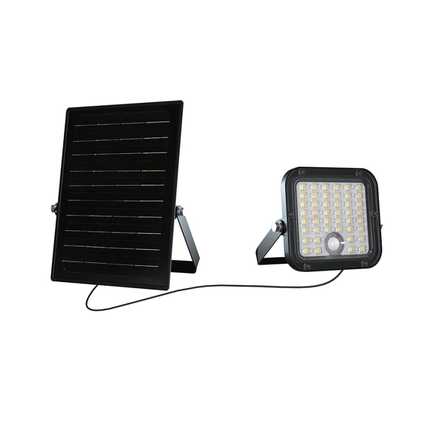 LED Hämardatav päikesepaneeliga prožektor anduriga LED/10W/3,7V 4000/6000K IP65 + kaugjuhtimispult