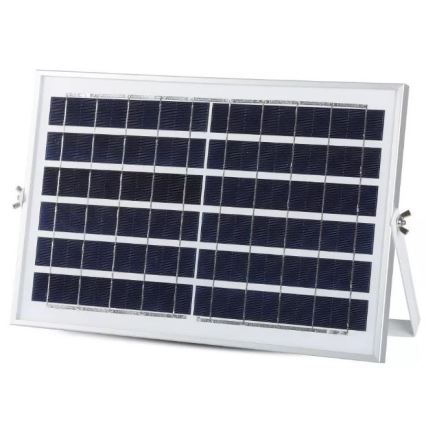 LED Hämardatav päikesepaneeliga prožektor LED/12W/3,2V 6000K IP65 5000 mAh + kaugjuhtimispult