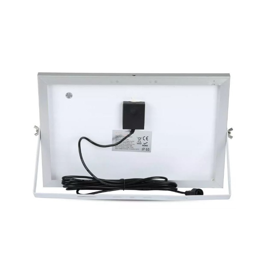 LED Hämardatav päikesepaneeliga prožektor LED/12W/3,2V 6000K IP65 5000 mAh + kaugjuhtimispult