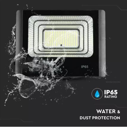 LED Hämardatav päikesepaneeliga prožektor LED/16W/3,2V 4000K IP65 10000 mAh + kaugjuhtimispult