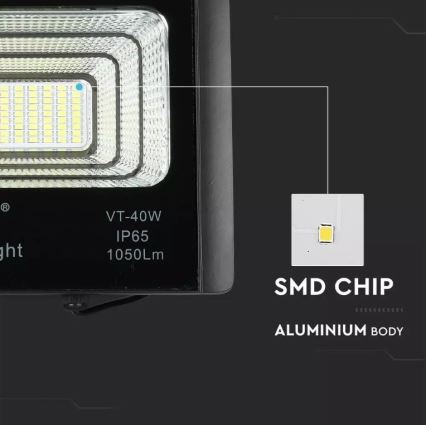 LED Hämardatav päikesepaneeliga prožektor LED/16W/3,2V 4000K IP65 10000 mAh + kaugjuhtimispult