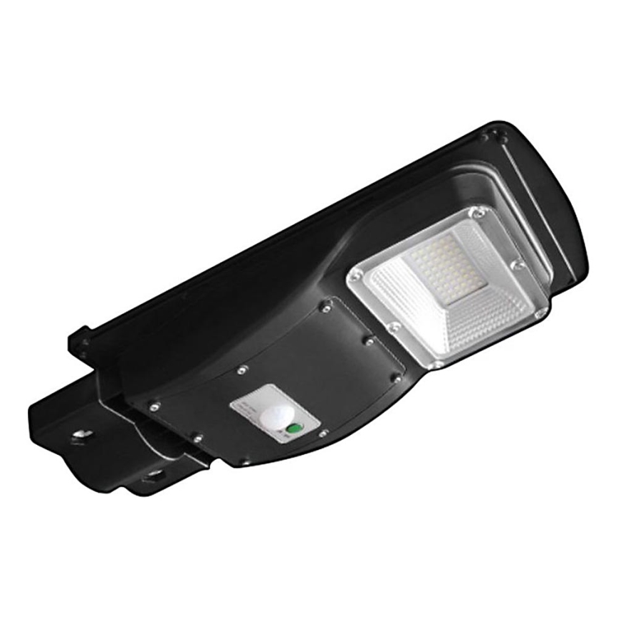 LED Hämardatav päikesepaneeliga tänavalamp koos liikumis- ja hämardusanduriga LED/6W/3,2V 6000K IP65 5000 mAh must + kaugjuhtimispult