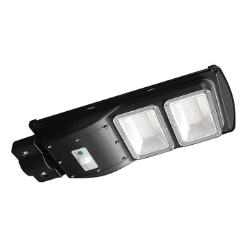 LED Hämardatav päikesepaneeliga tänavalamp koos liikumis- ja hämardusanduriga LED/8W/3,2V 6000K IP65 9000 mAh must + kaugjuhtimispult