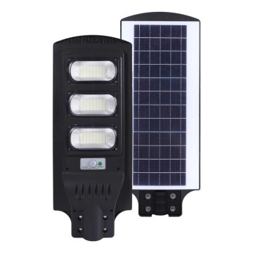 LED Hämardatav päikesepaneeliga tänavalamp koos liikumis- ja hämardusanduriga URBI LED/8W/3,2V 6500K IP54 + kaugjuhtimispult