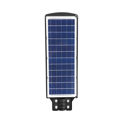 LED Hämardatav päikesepaneeliga tänavalamp koos liikumis- ja hämardusanduriga LED/12W/3,2V 6000K IP65 10000 mAh must + kaugjuhtimispult