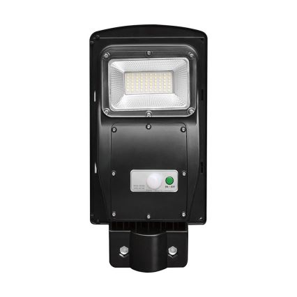LED Hämardatav päikesepaneeliga tänavalamp koos liikumis- ja hämardusanduriga LED/6W/3,2V 6000K IP65 5000 mAh must + kaugjuhtimispult
