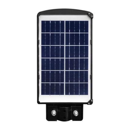 LED Hämardatav päikesepaneeliga tänavalamp koos liikumis- ja hämardusanduriga LED/6W/3,2V 6000K IP65 5000 mAh must + kaugjuhtimispult