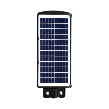 LED Hämardatav päikesepaneeliga tänavalamp koos liikumis- ja hämardusanduriga LED/8W/3,2V 6000K IP65 9000 mAh must + kaugjuhtimispult