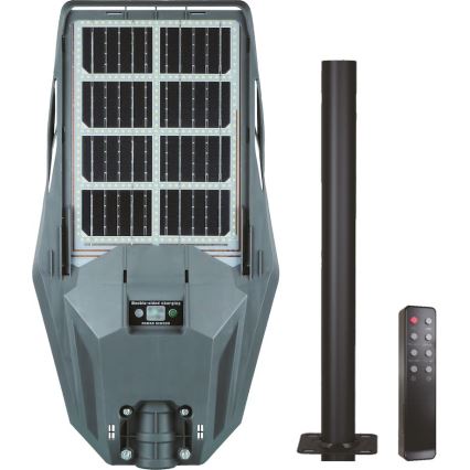 LED Hämardatav päikesepaneeliga tänavavalgusti koos anduriga KERS LED/300W/3,2V 6500K 8000 mAh IP65 hall + kaugjuhtimispult