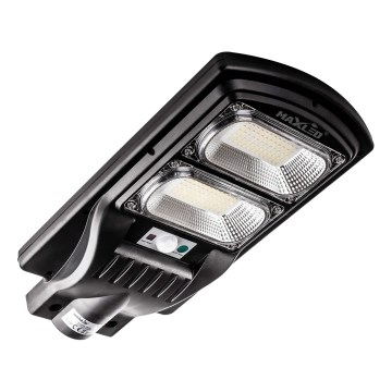 LED Hämardatav päikesepaneeliga tänavavalgusti koos anduriga LED/120W/6V 6500K IP65 must + kaugjuhtimispult