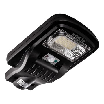 LED Hämardatav päikesepaneeliga tänavavalgusti koos anduriga LED/150W/6V 6500K IP65 must + kaugjuhtimispult