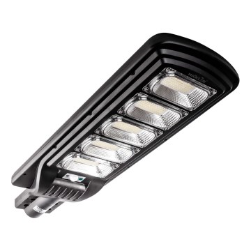 LED Hämardatav päikesepaneeliga tänavavalgusti koos anduriga LED/300W/6V 6500K IP65 must + kaugjuhtimispult