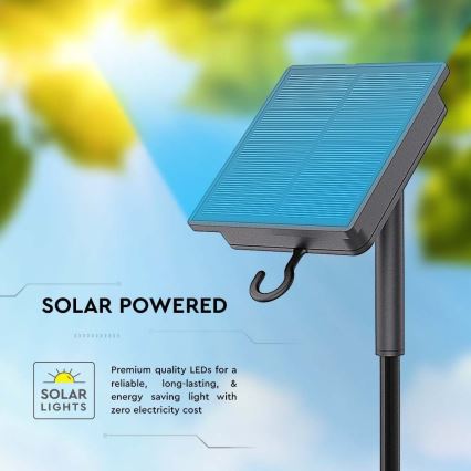 LED Hämardatav päikesepaneeliga valgusriba LED/1,2W/3,7V 4000K IP67 5m + kaugjuhtimispult