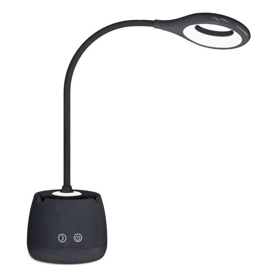 LED Hämardatav paindlik laetav laualamp LUSIA LED/5W/5V 3000/4000K 1200 mAh must