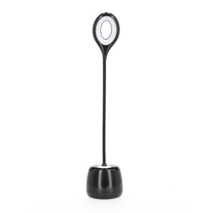 LED Hämardatav paindlik laetav laualamp LUSIA LED/5W/5V 3000/4000K 1200 mAh must