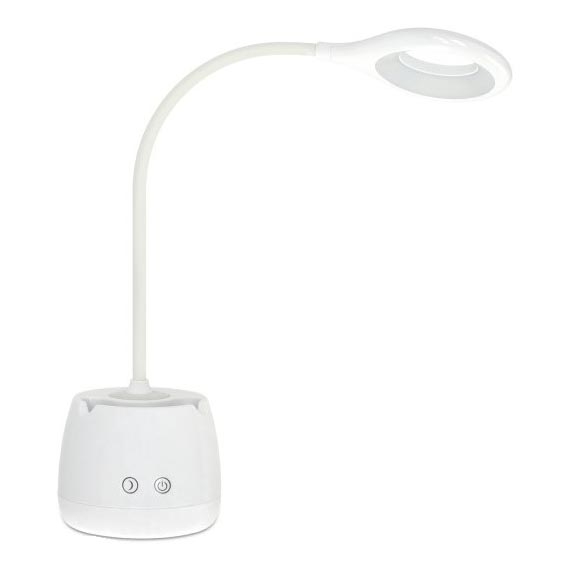 LED Hämardatav paindlik laetav laualamp LUSIA LED/5W/5V 3000/4000K 1200 mAh valge